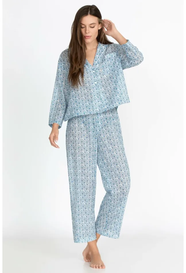 Women Johnny Was Bottoms Drawstring Sleep Pant Multi