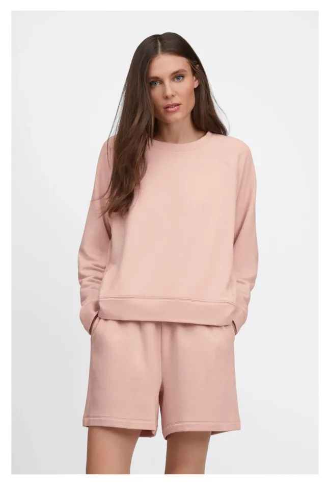 Women Johnny Was Bottoms Fleece Pull On Short Rose Smoke