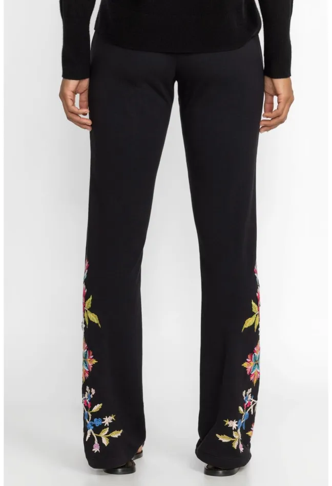 Women Johnny Was Bottoms Julie Baby Boot Legging Black