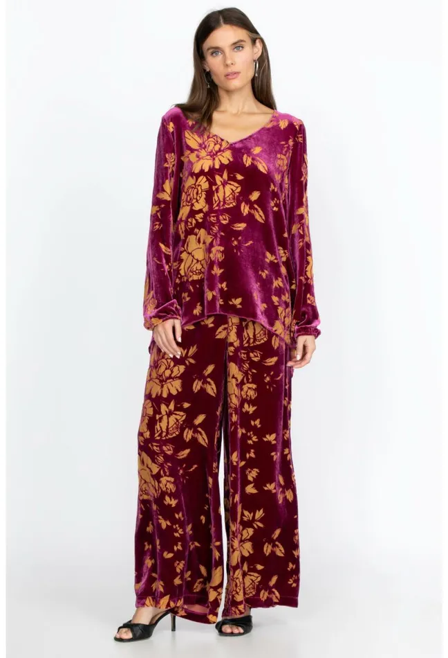 Women Johnny Was Bottoms Rising Moon Easy Pant Saint Lucia