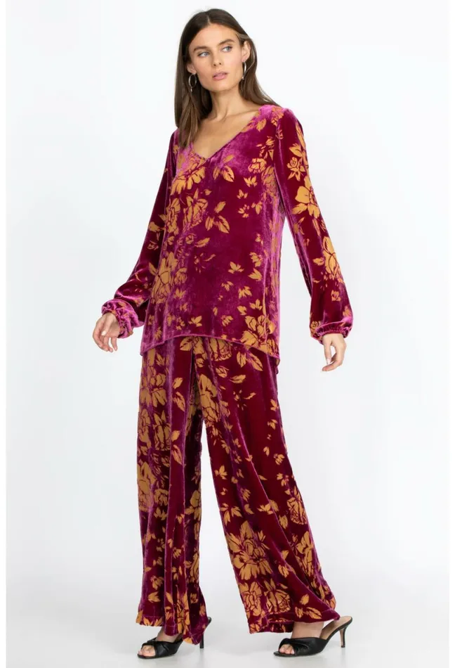 Women Johnny Was Bottoms Rising Moon Easy Pant Saint Lucia