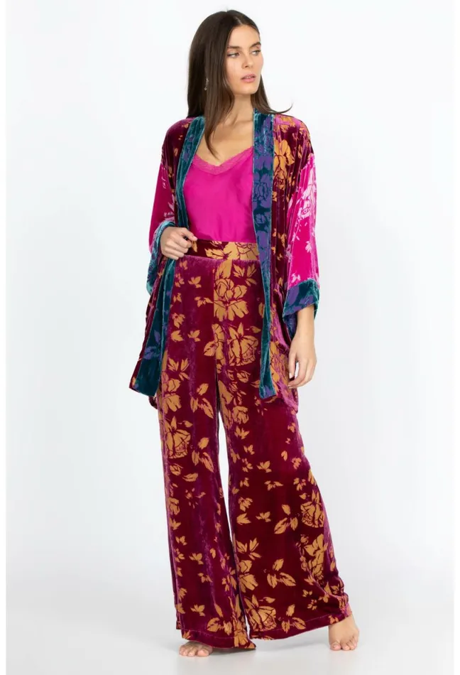 Women Johnny Was Bottoms Rising Moon Easy Pant Saint Lucia