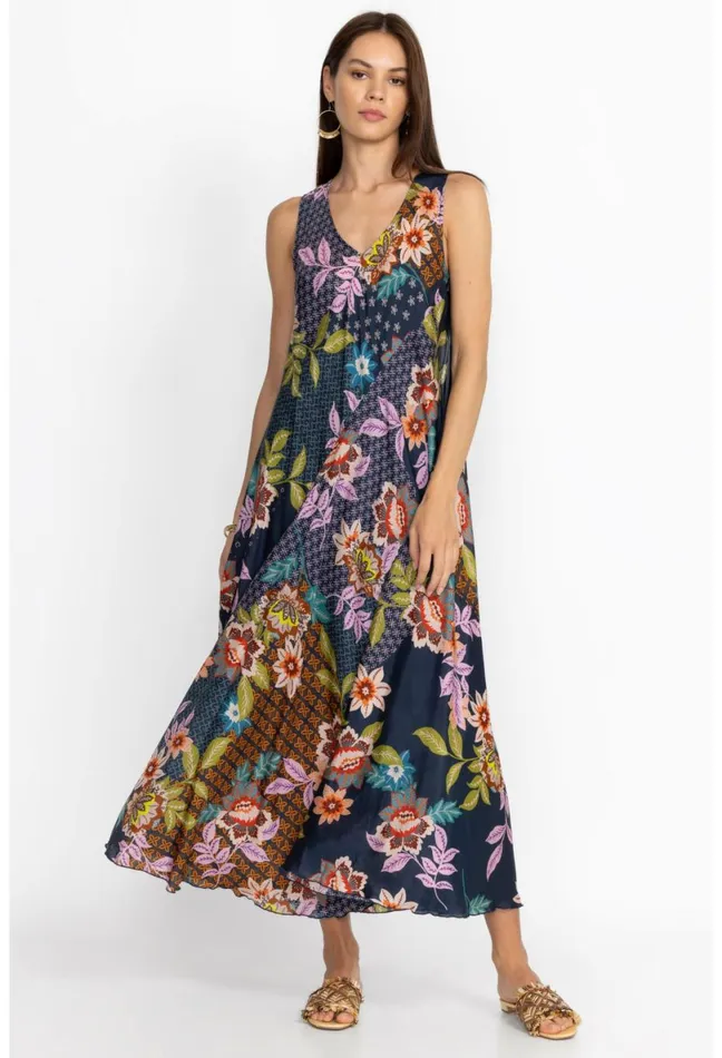Women Johnny Was Dresses Delfino Bias Dress Delfino
