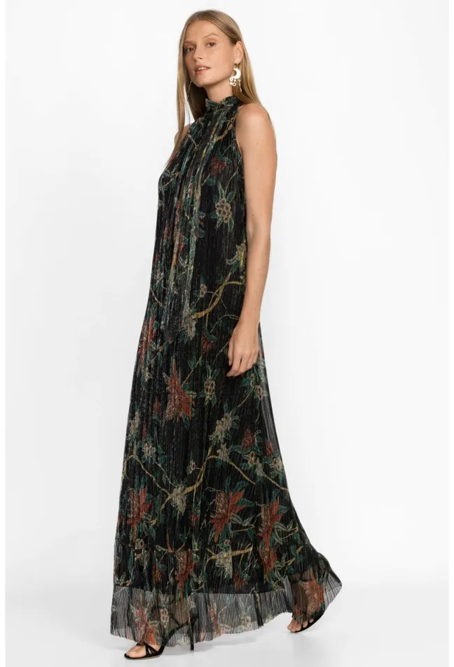 Women Johnny Was Dresses Evelina Metallic Maxi Dress Multi