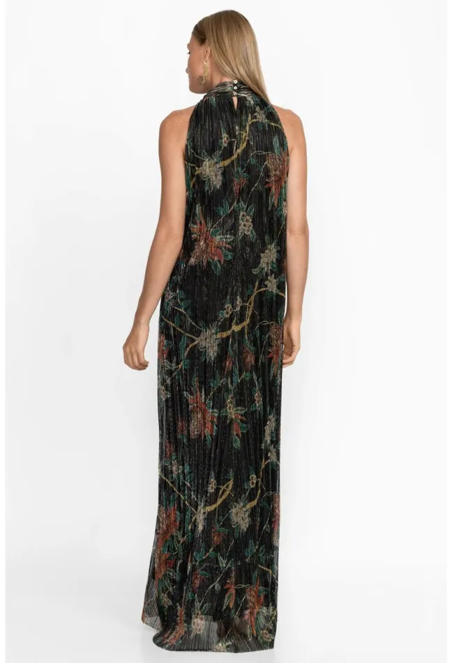 Women Johnny Was Dresses Evelina Metallic Maxi Dress Multi