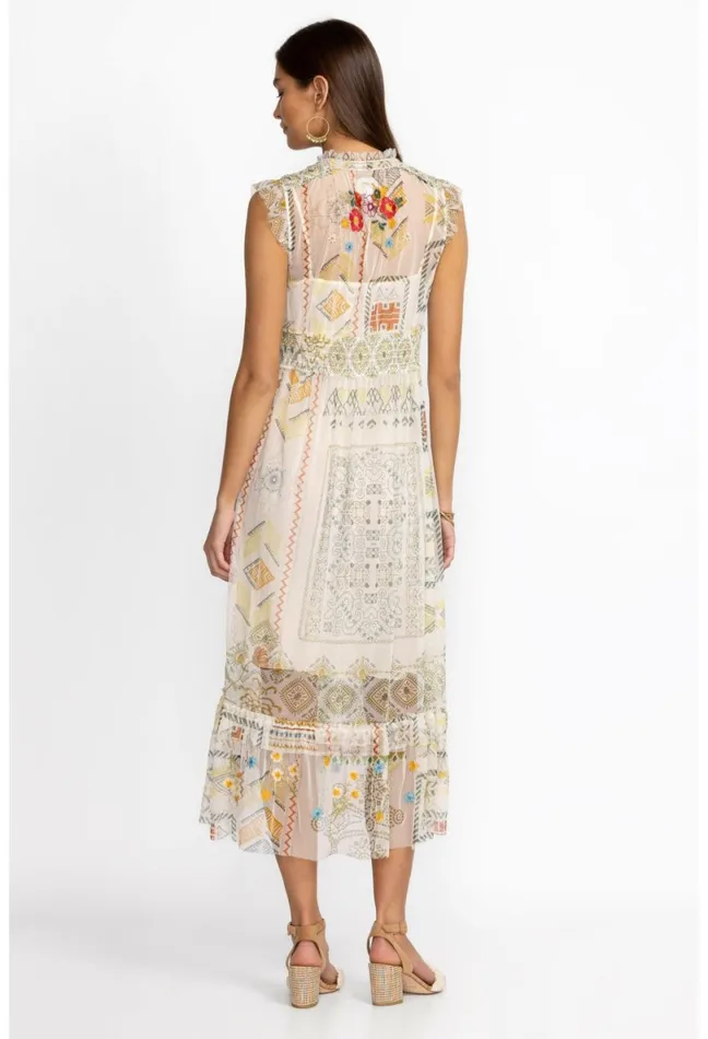 Women Johnny Was Dresses Merida Mesh Dress Multi