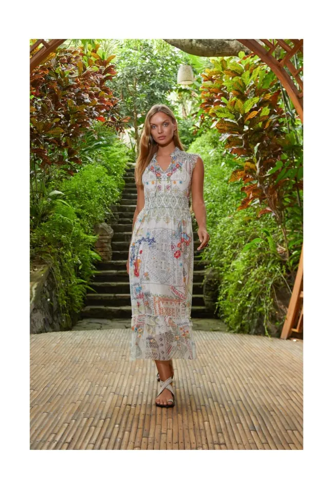 Women Johnny Was Dresses Merida Mesh Dress Multi