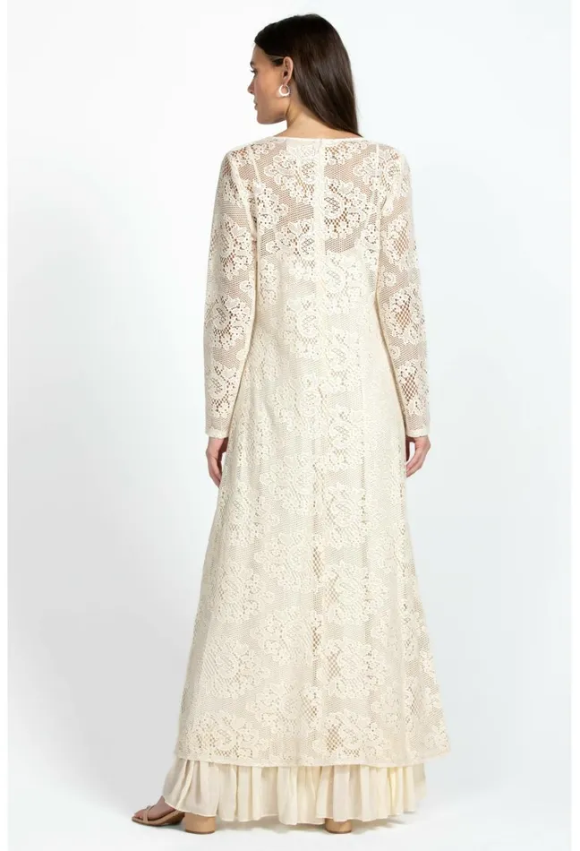 Women Johnny Was Dresses Tayla Maxi Dress Ecru