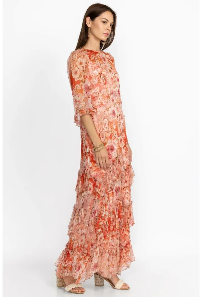 Women Johnny Was Dresses Yours Truly Silk Maxi Dress Yours Truly