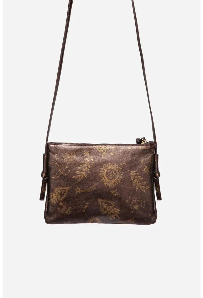 Women Johnny Was Handbags Asteria Italian Leather Crossbody Bag Barolo