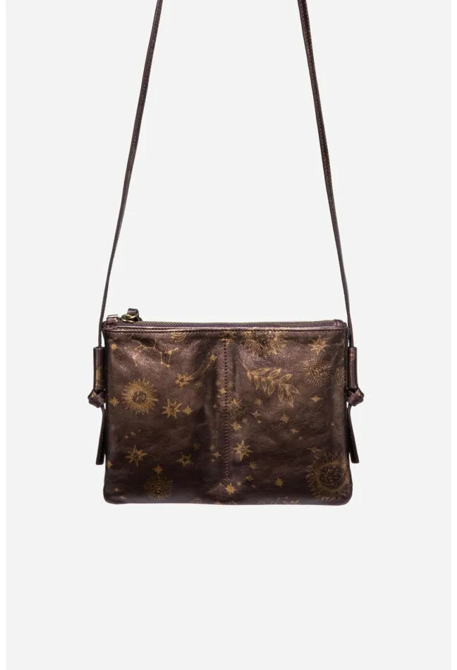 Women Johnny Was Handbags Asteria Italian Leather Crossbody Bag Barolo