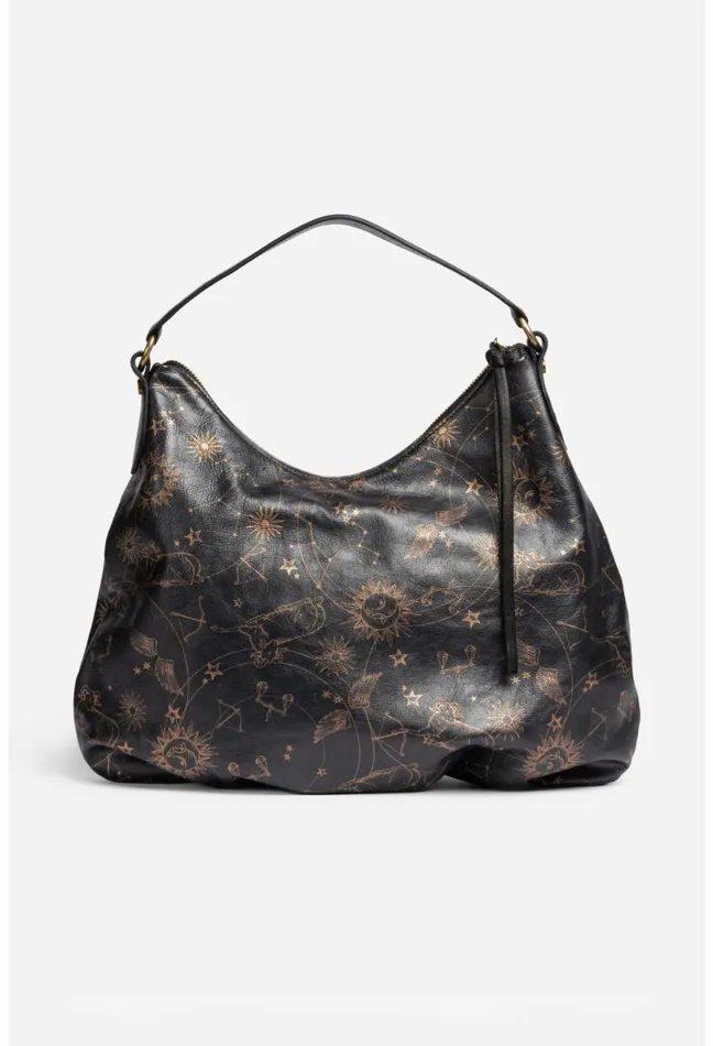 Women Johnny Was Handbags Bijou Italian Leather Hobo Bag Oatmeal