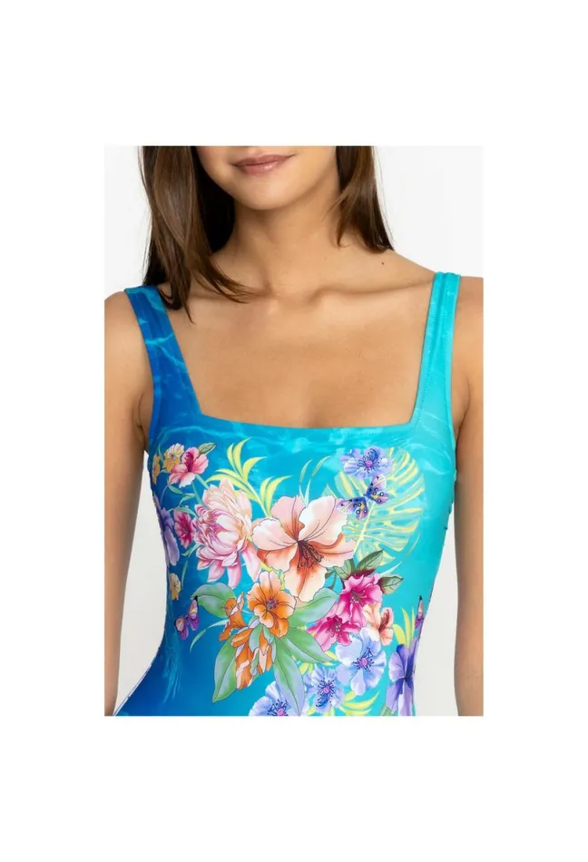 Women Johnny Was OnePieces Water Tropic Square Neck One Piece Water Tropic