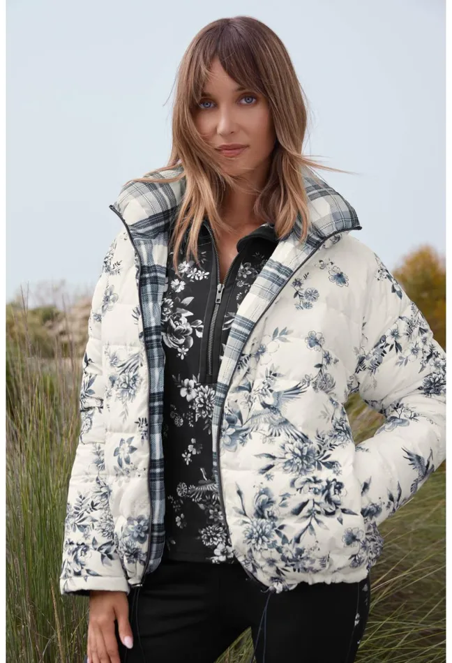 Women Johnny Was Outerwear Ivory Dreamer Jacket Reversible Ivory Dreamer