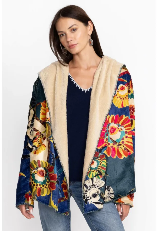 Women Johnny Was Outerwear Kimbra Sherpa Jacket Kimbra