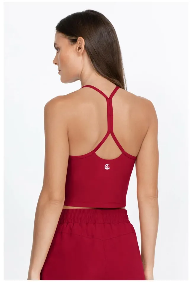 Women Johnny Was Tops Endurance Cross Back Cami Rio Red