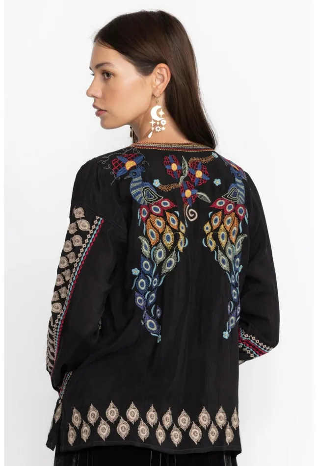Women Johnny Was Tops Zodea BlouseRio Black