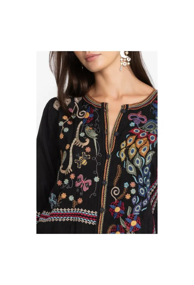 Women Johnny Was Tops Zodea BlouseRio Black