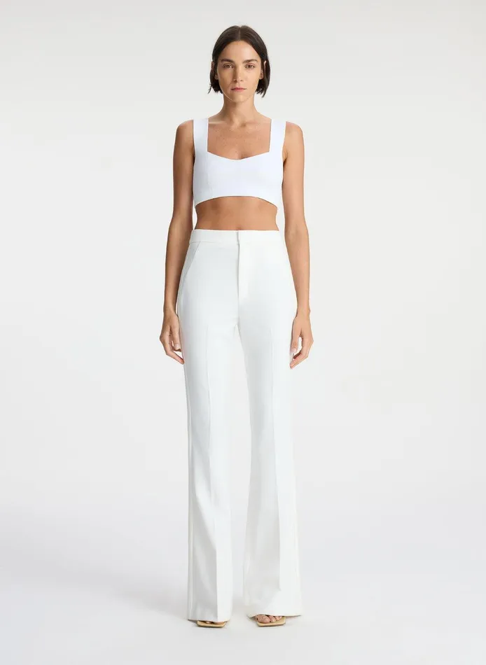 Women Jordana Compact Knit Bra White ALC Tops