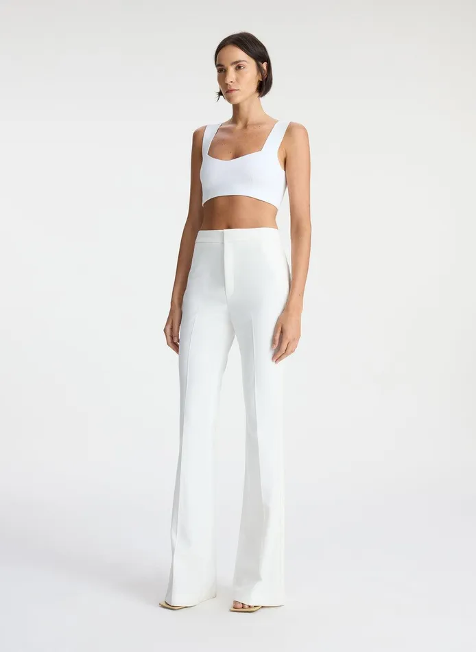 Women Jordana Compact Knit Bra White ALC Tops