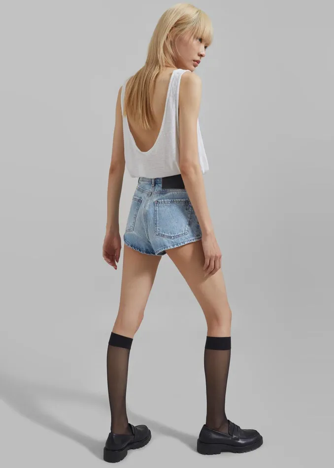Women Josie Scoop Neck Tank Top 8211 White The Frankie Shop Tops