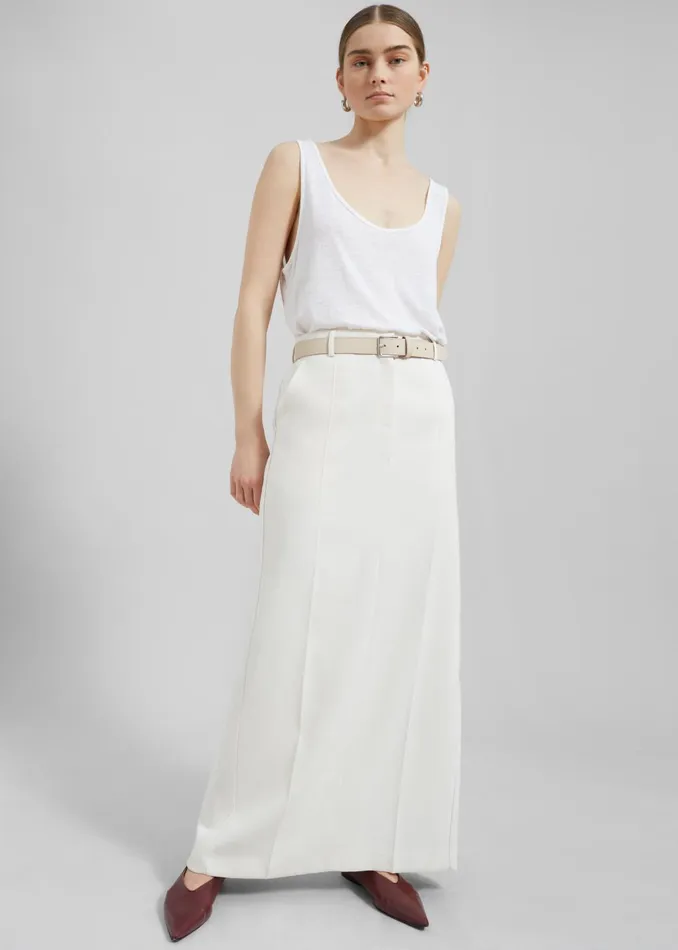 Women Josie Scoop Neck Tank Top 8211 White The Frankie Shop Tops