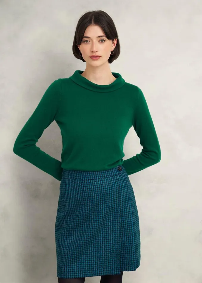 Women Jumpers and Cardigans Hobbs Audrey Wool Cashmere Jumper Agate Green