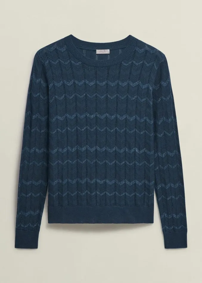 Women Jumpers and Cardigans Hobbs Chatham Sparkle Jumper Kyanite