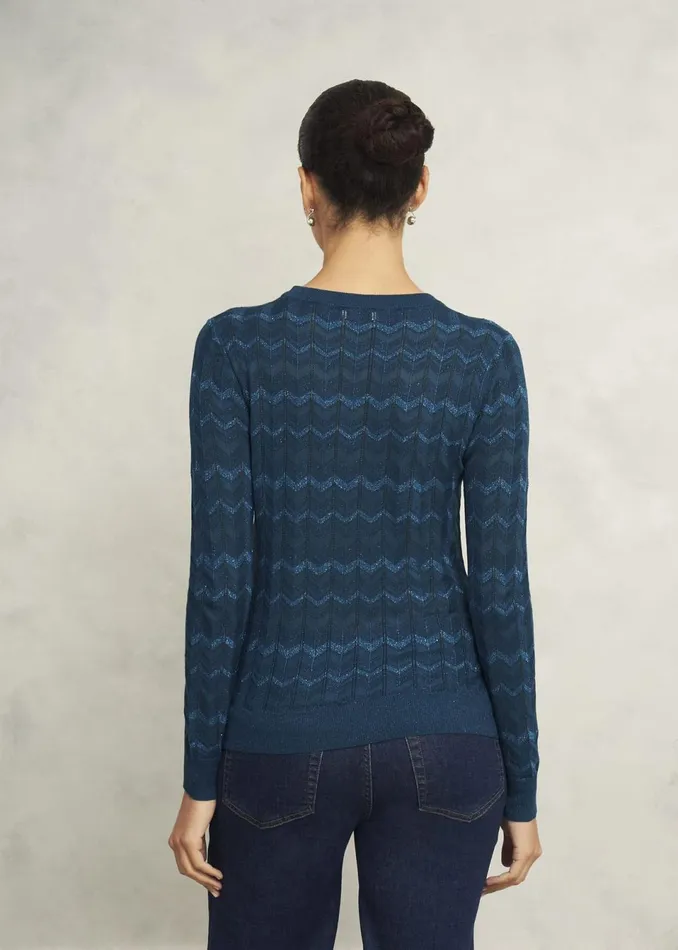 Women Jumpers and Cardigans Hobbs Chatham Sparkle Jumper Kyanite