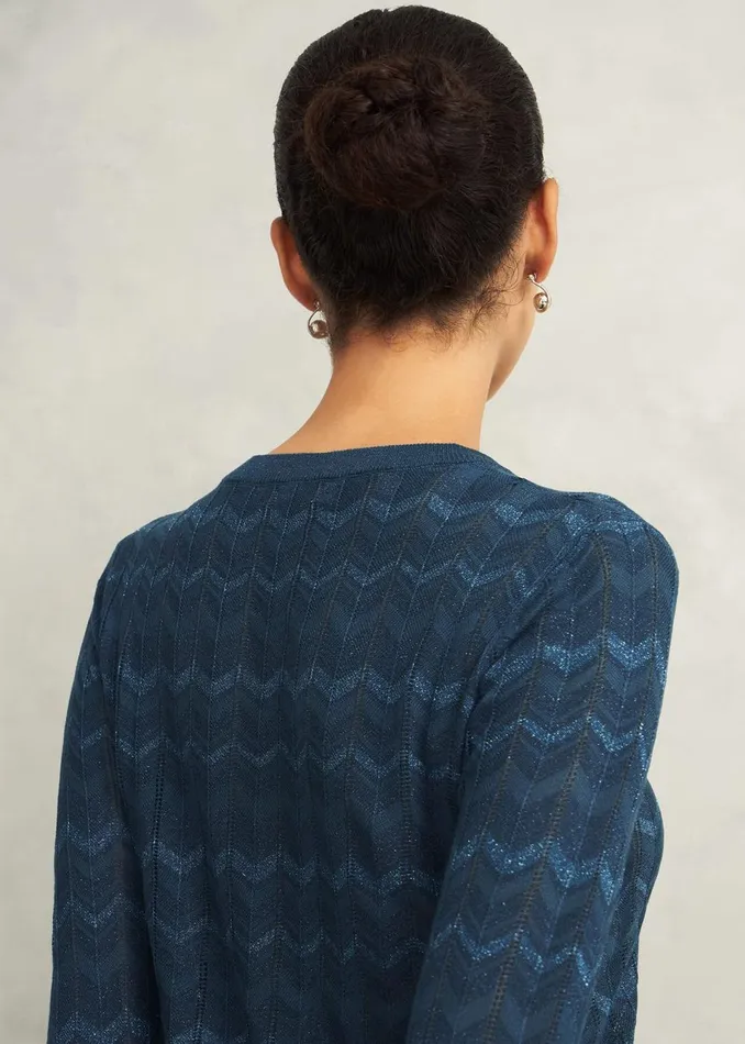 Women Jumpers and Cardigans Hobbs Chatham Sparkle Jumper Kyanite