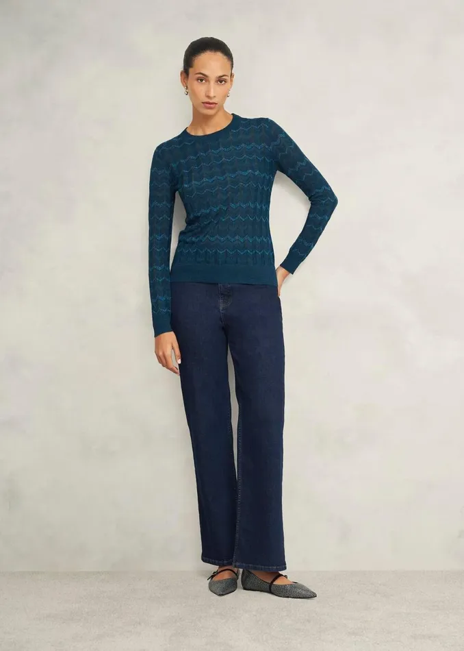 Women Jumpers and Cardigans Hobbs Chatham Sparkle Jumper Kyanite