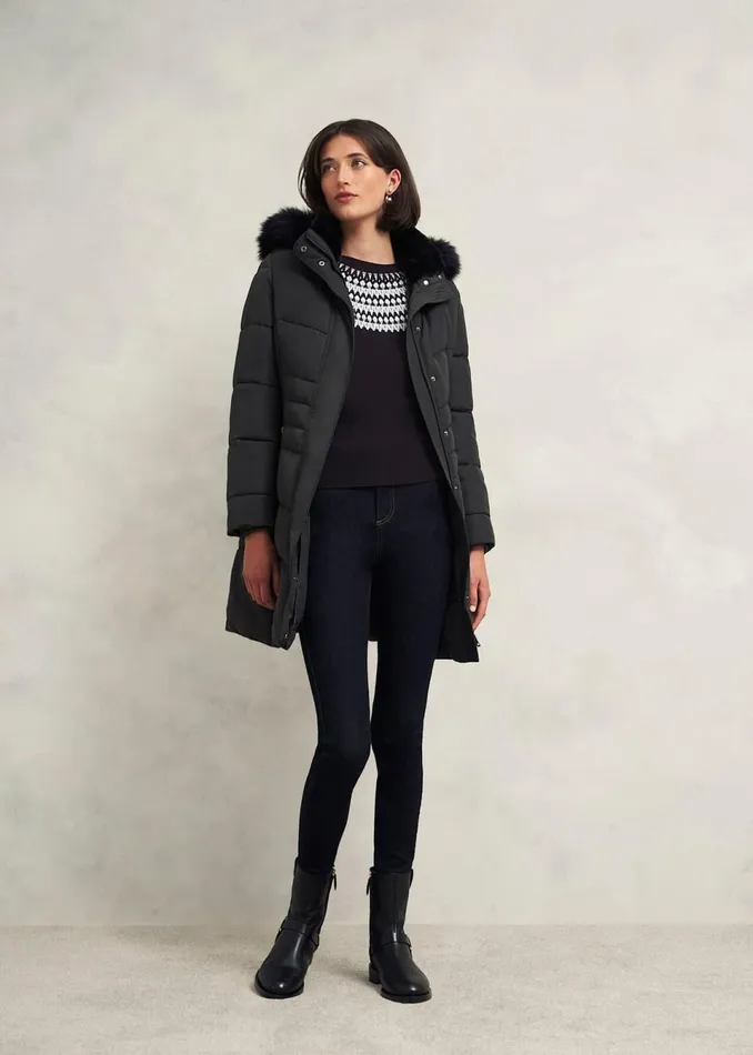 Women Jumpers and Cardigans Hobbs Greta Sparkle Fairisle Jumper Navy Multi