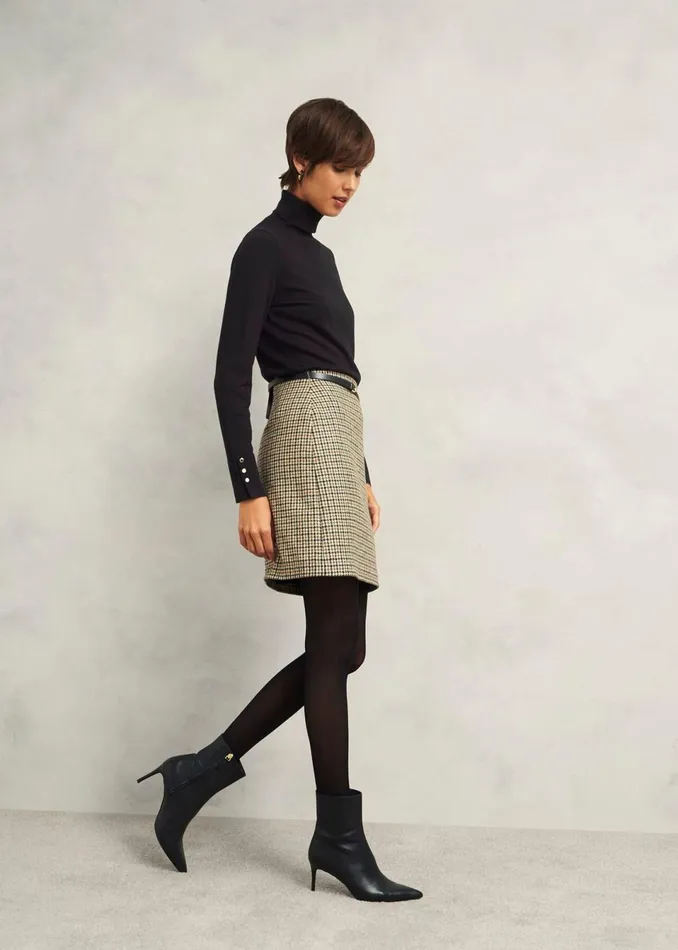 Women Jumpers and Cardigans Hobbs Lara Merino Wool Roll Neck Jumper Black