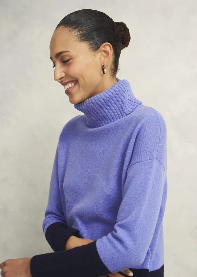 Women Jumpers and Cardigans Hobbs Melodie Wool Blend Jumper Blue Hobbs Navy