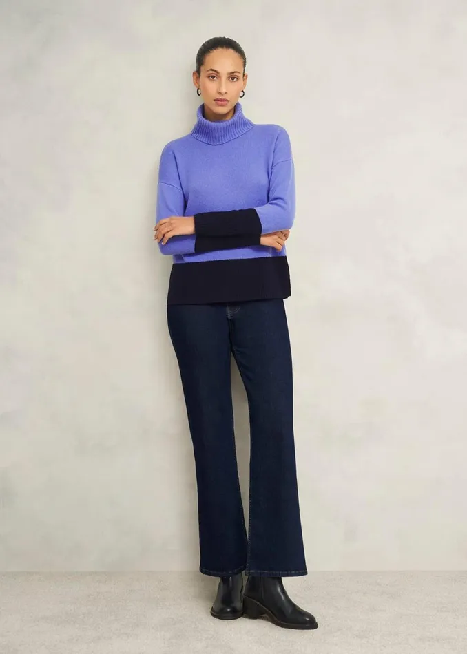 Women Jumpers and Cardigans Hobbs Melodie Wool Blend Jumper Blue Hobbs Navy