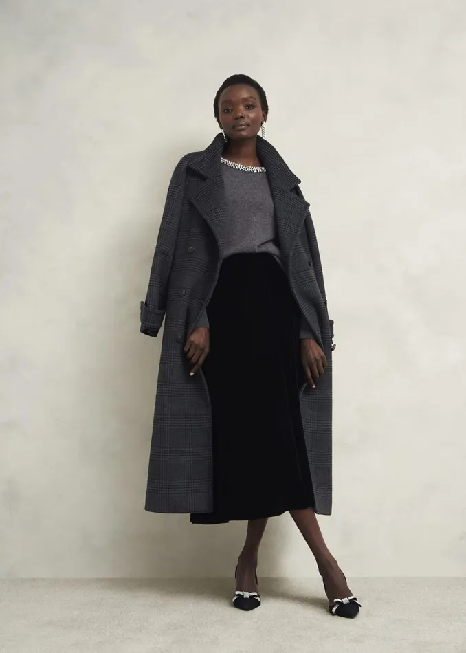 Women Jumpers and Cardigans Hobbs Sherry Jumper With Cashmere Charcoal Grey