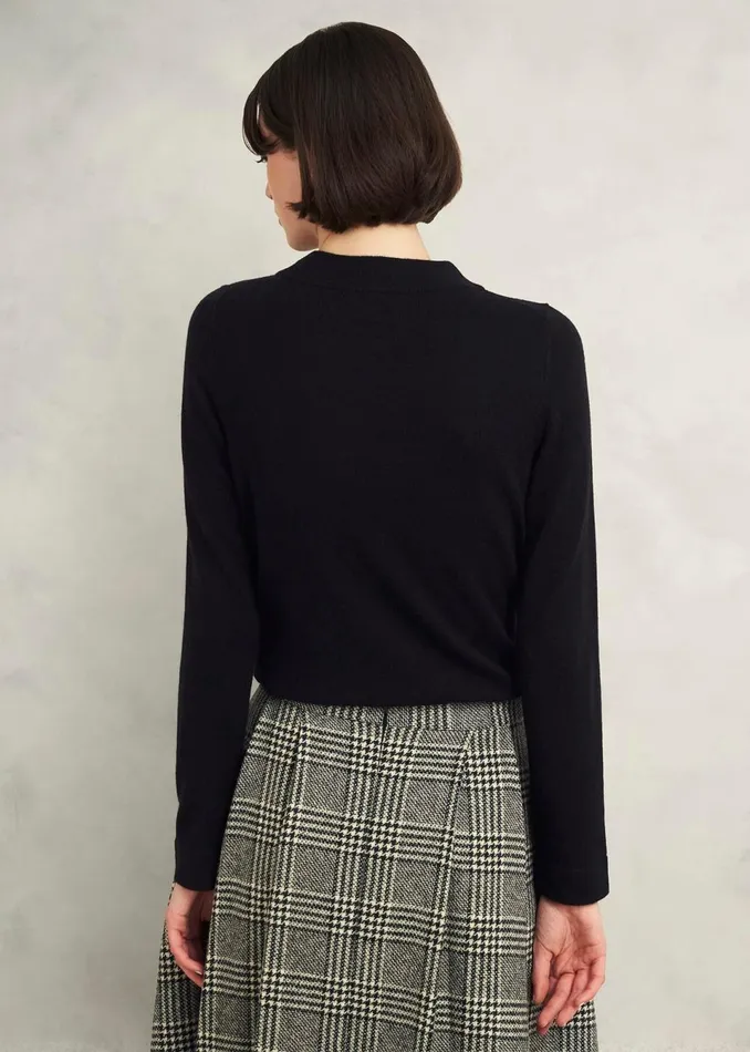 Women Jumpers and Cardigans Hobbs Talia Wool Cashmere Jumper Black