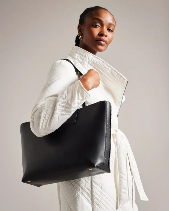 Women KAHLAA 8211 Studded Shopper Bag Black Ted Baker Tote Bags Women KAHLAA 8211 Studded Shopper Bag Black Ted Baker Tote Bags