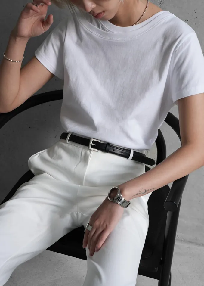 Women Kellen Baby Tee 8211 White The Frankie Shop Tops