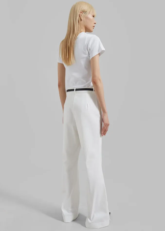 Women Kellen Baby Tee 8211 White The Frankie Shop Tops