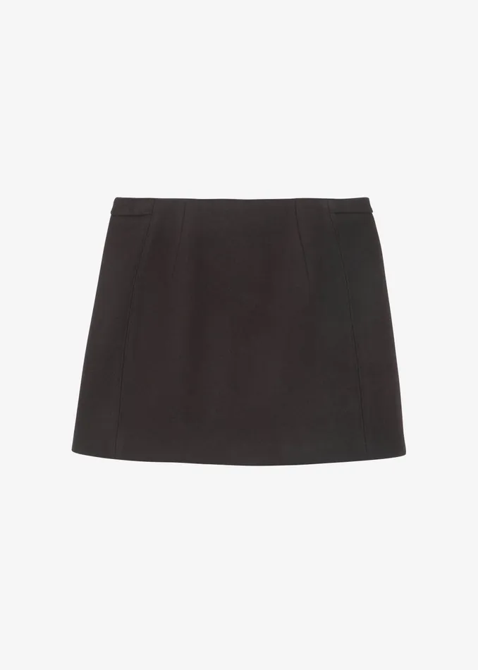 Women Kerrigan Wool Mini Skirt 8211 Brown The Frankie Shop Bottoms