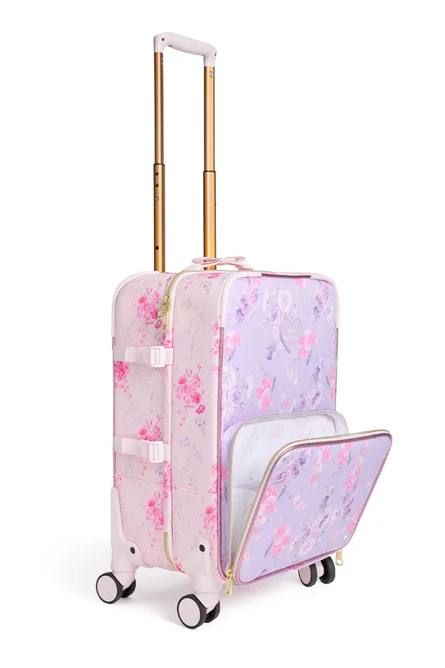 WomenKids Bags and Travel LoveShackFancy State Logan CarryOn Suitcase Happy Thoughts WomenKids Bags and Travel LoveShackFancy State Logan CarryOn Suitcase Happy Thoughts
