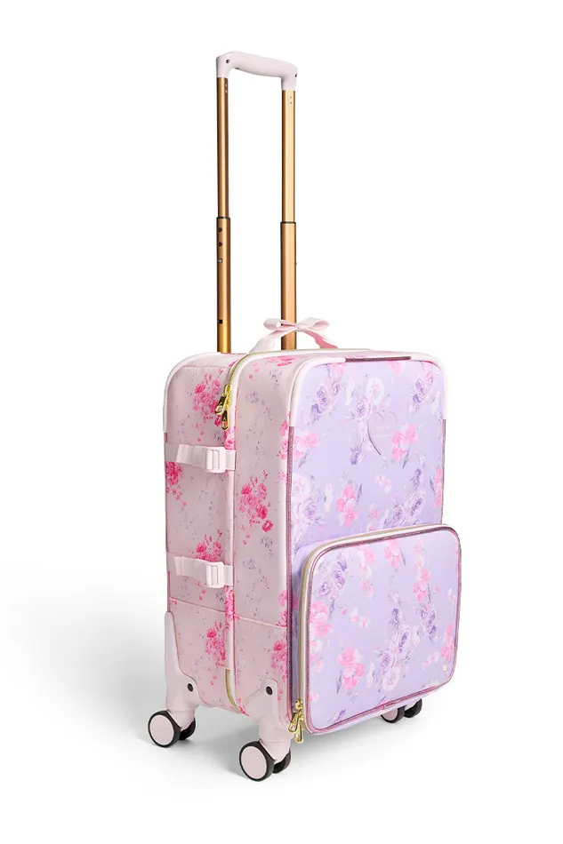 WomenKids Bags and Travel LoveShackFancy State Logan CarryOn Suitcase Happy Thoughts WomenKids Bags and Travel LoveShackFancy State Logan CarryOn Suitcase Happy Thoughts