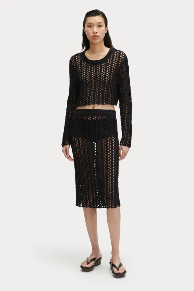 Women Knits Rachel Comey Dylan Skirt Black