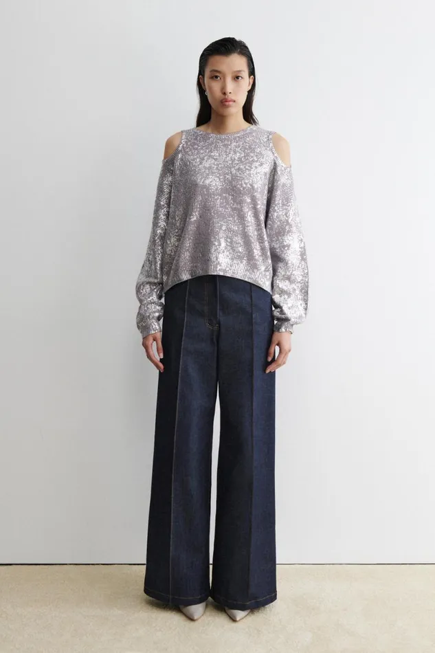 Women Knits Rachel Comey Ojai Sweater Silver Women Knits Rachel Comey Ojai Sweater Silver