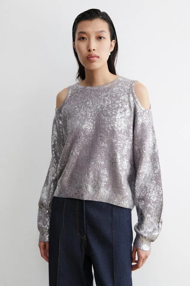 Women Knits Rachel Comey Ojai Sweater Silver Women Knits Rachel Comey Ojai Sweater Silver