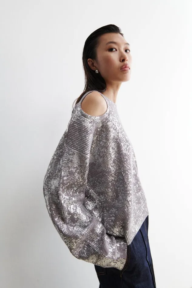 Women Knits Rachel Comey Ojai Sweater Silver Women Knits Rachel Comey Ojai Sweater Silver
