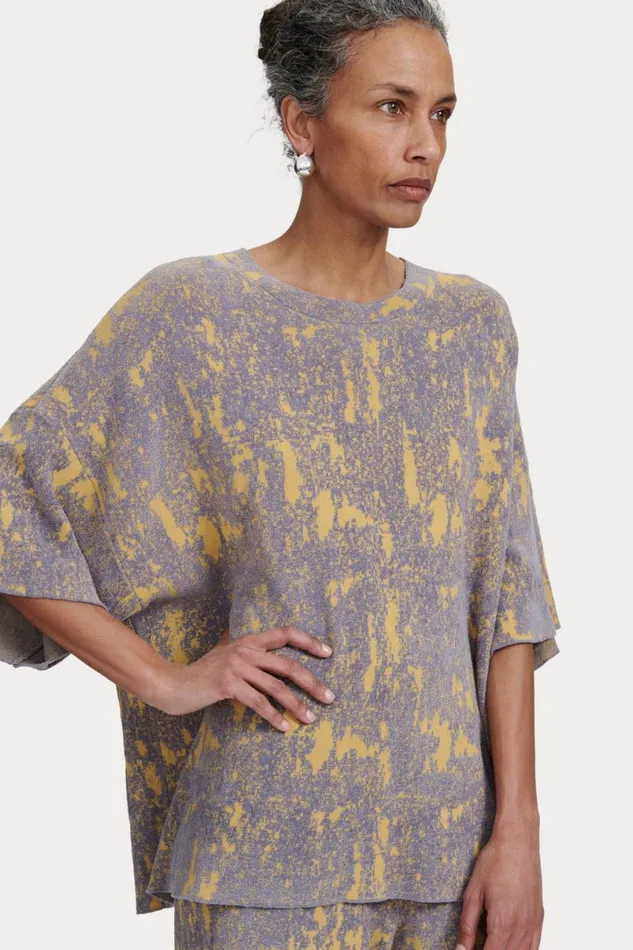 Women Knits Rachel Comey Vilma TShirt Silver Multi Women Knits Rachel Comey Vilma TShirt Silver Multi