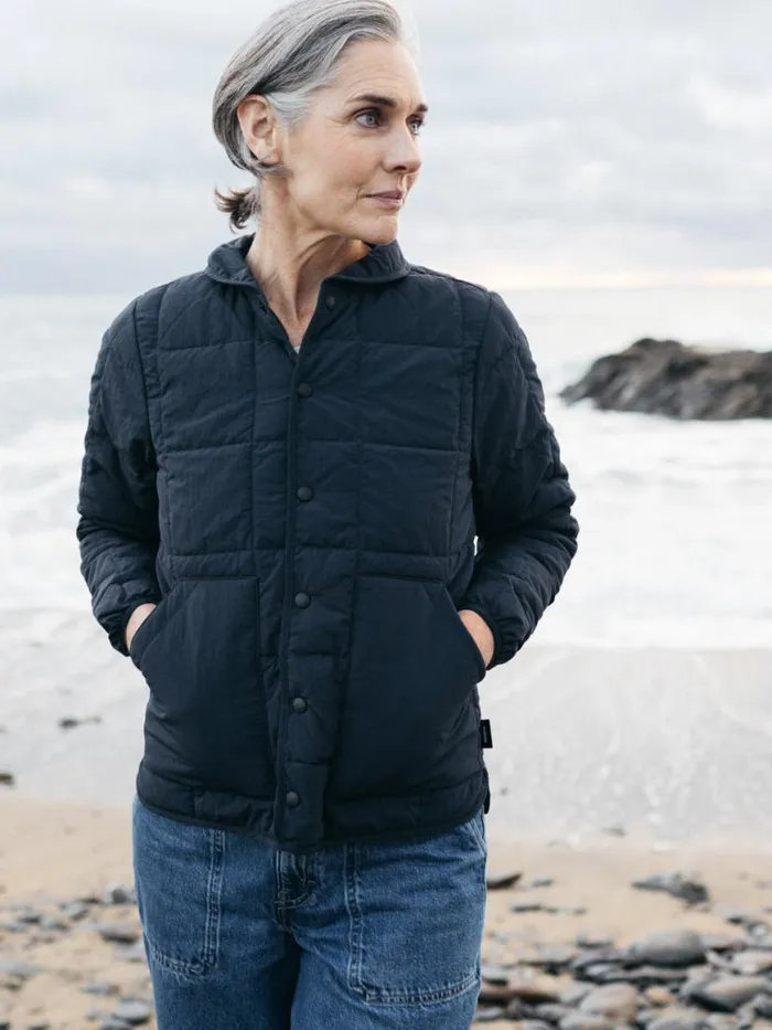 Women Lapwing Insulated Jacket Navy Finisterre Jackets Coats and Gilets