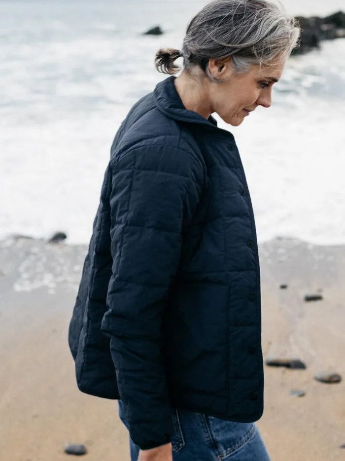 Women Lapwing Insulated Jacket Navy Finisterre Jackets Coats and Gilets